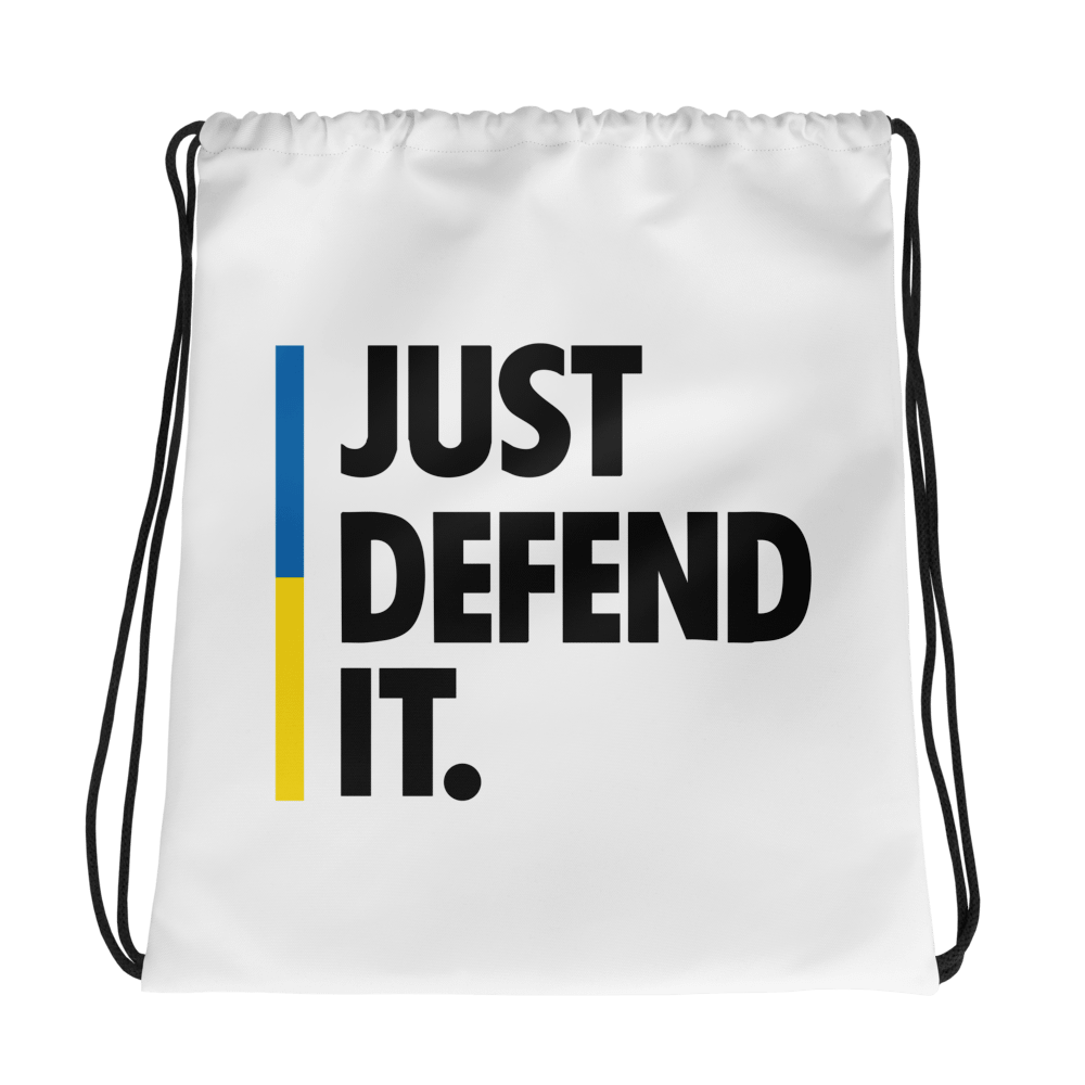 Just Defend It Drawstring Bag product image (1)