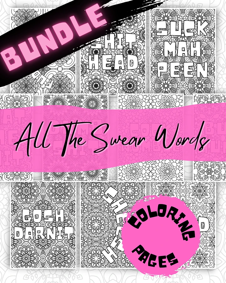 All The Swear Word Bundle Coloring Pages product image (1)