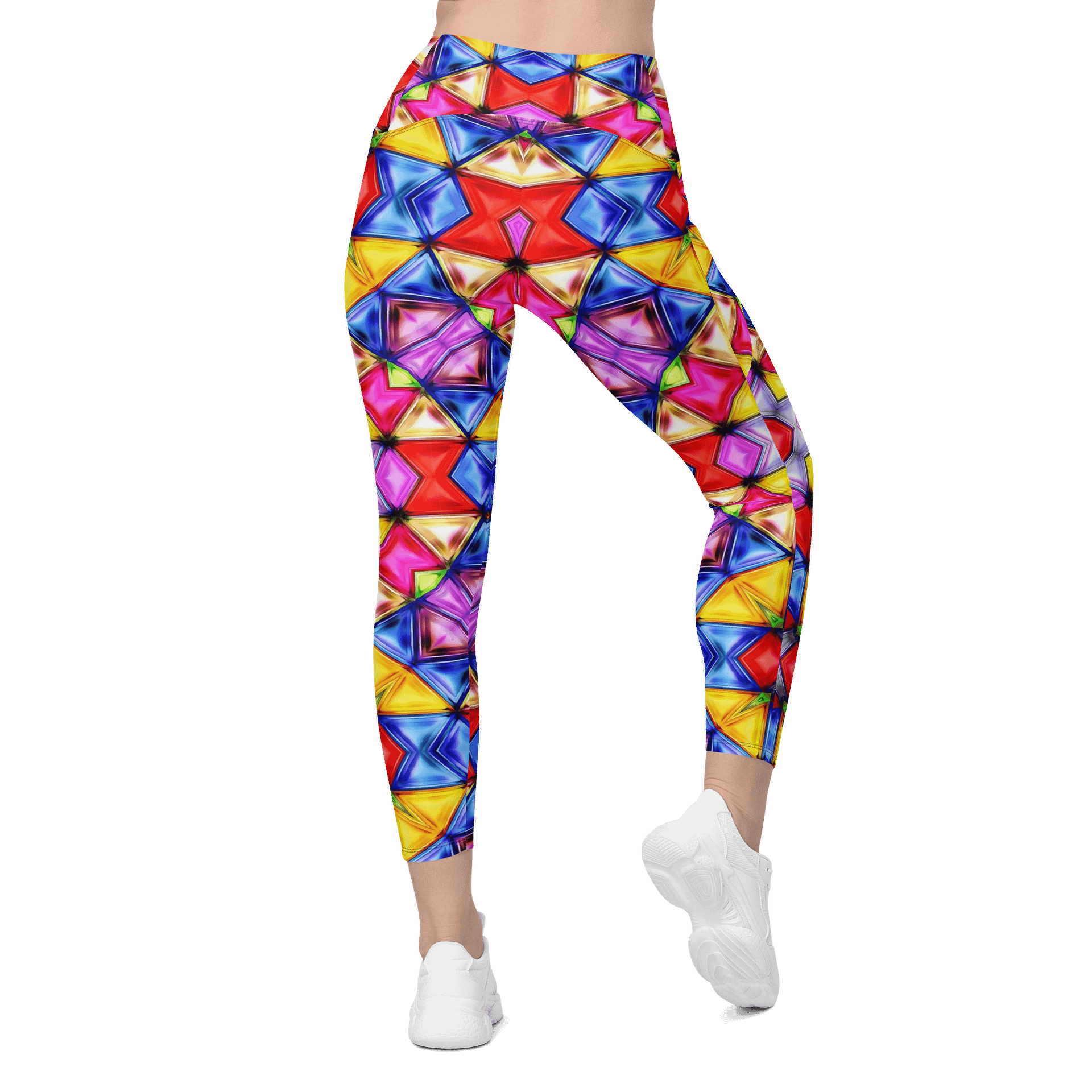 Barry Grady 'Vibrant' Crossover Leggings with Pockets product image (2)