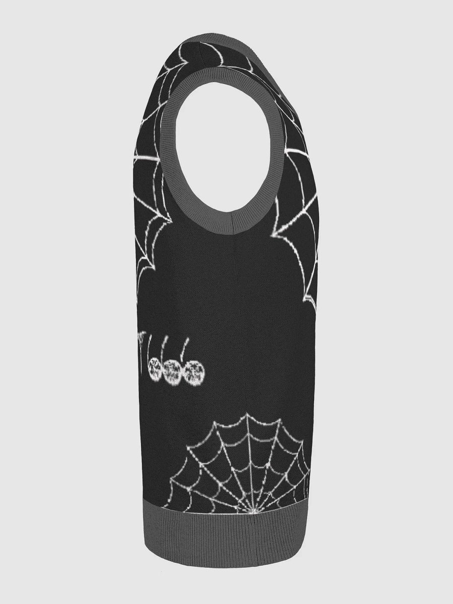 Spidercat Skull and spiderweb Knitted vest product image (22)