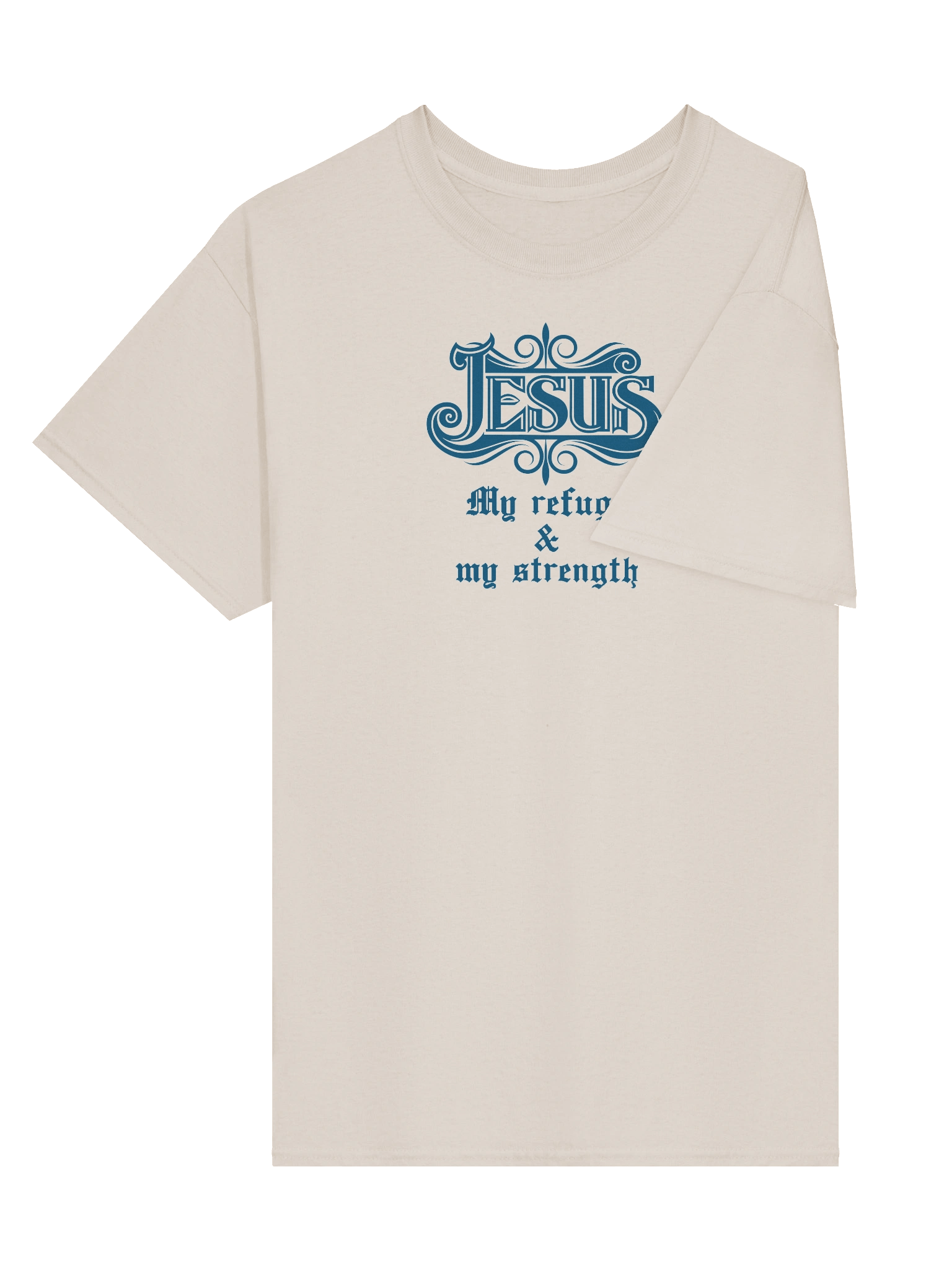 Christian T-Shirt – Back Print Powered by Him product image (3)