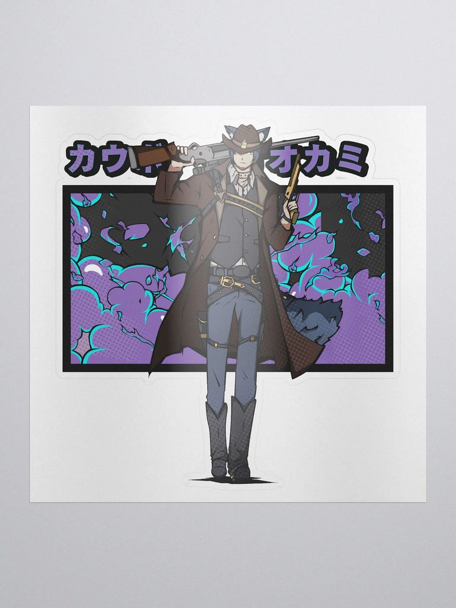 Cowboy Wolf Sticker product image (1)