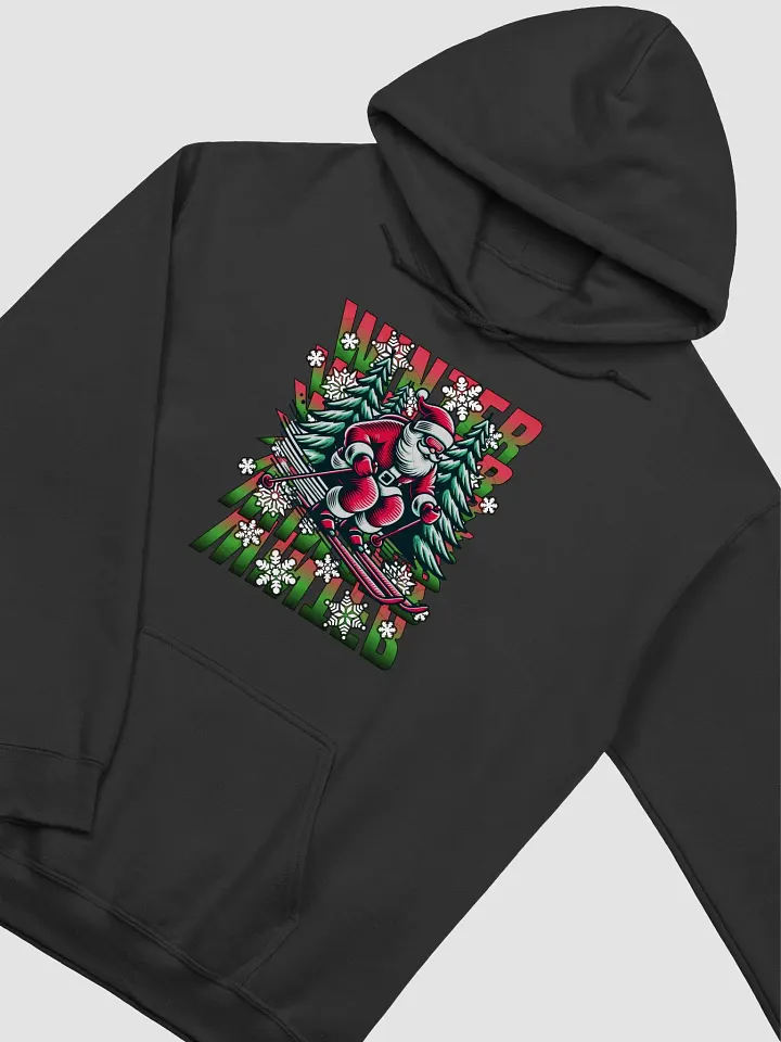 Winter Santa Skiing Adventure Hoodie product image (2)