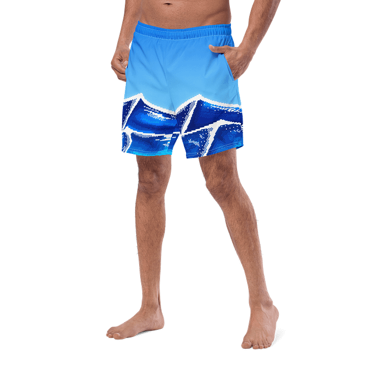 Pixel Ocean Swim Trunks product image (2)