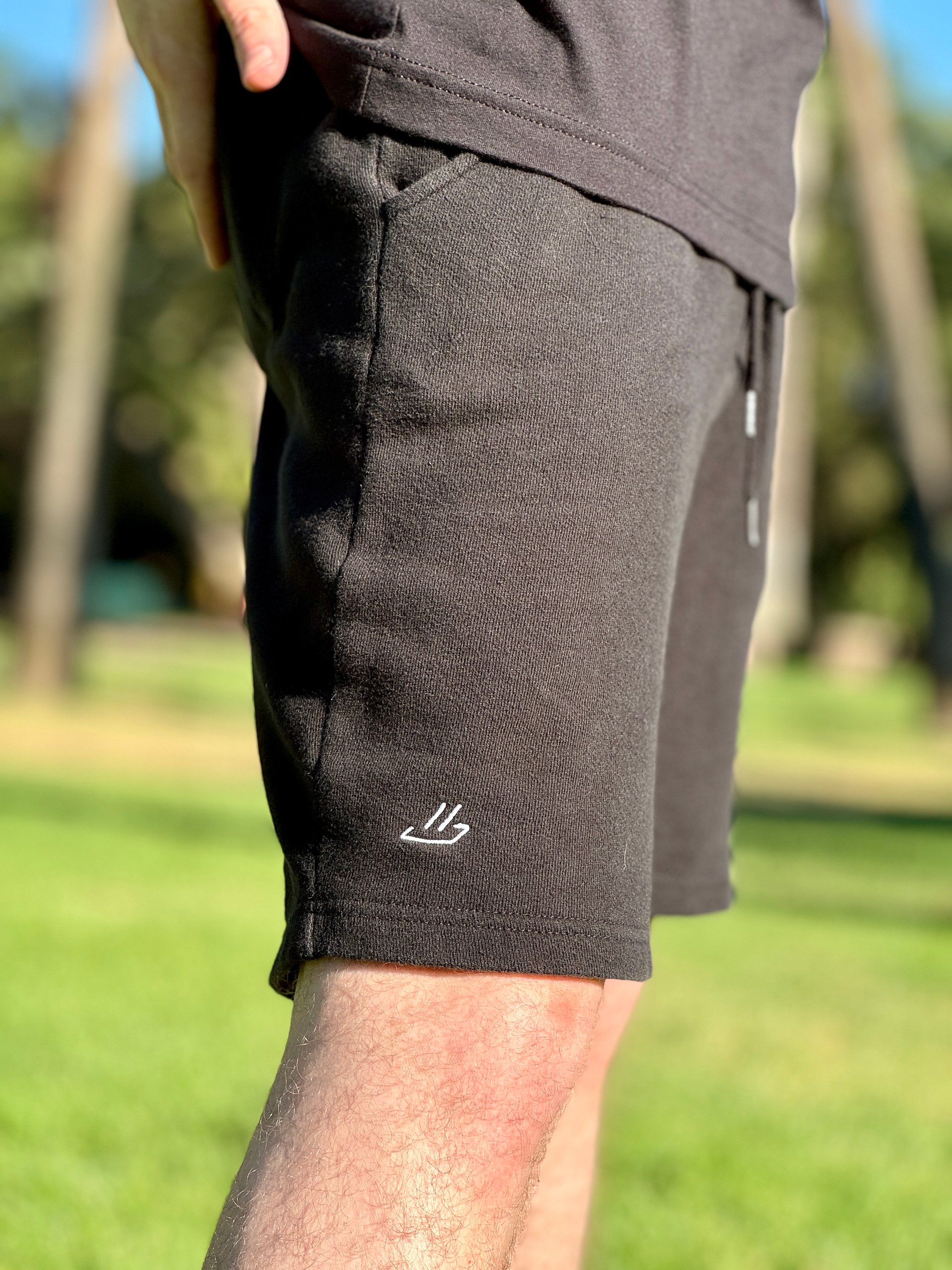 Nice. Embroidered Sweatshorts (Black) product image (8)