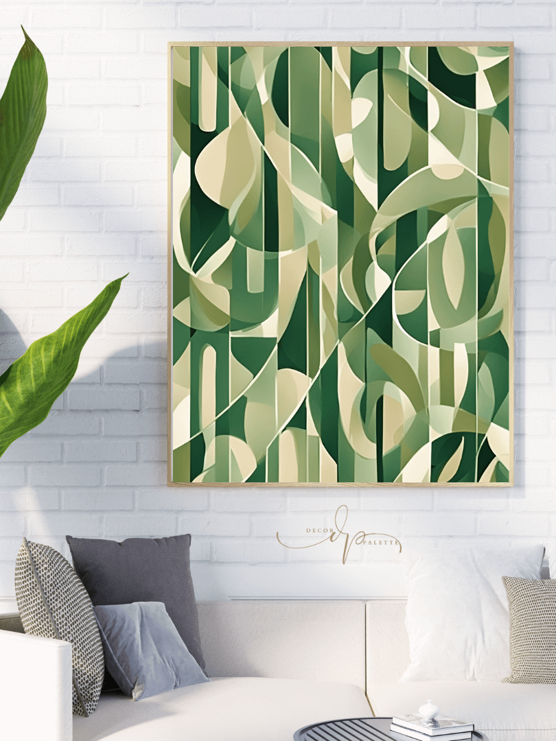 Green PATTERN ABSTRACT Painting Printable Wall Art product image (5)