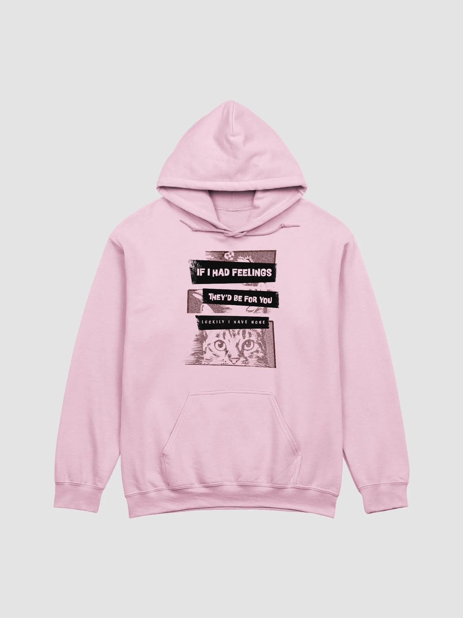 Vintage Cat Gaze -regular fit hoodie product image (1)