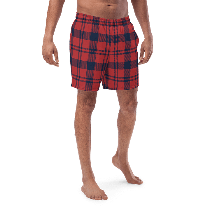 Buffalo Plaid Paradise Swim Trunks product image (1)