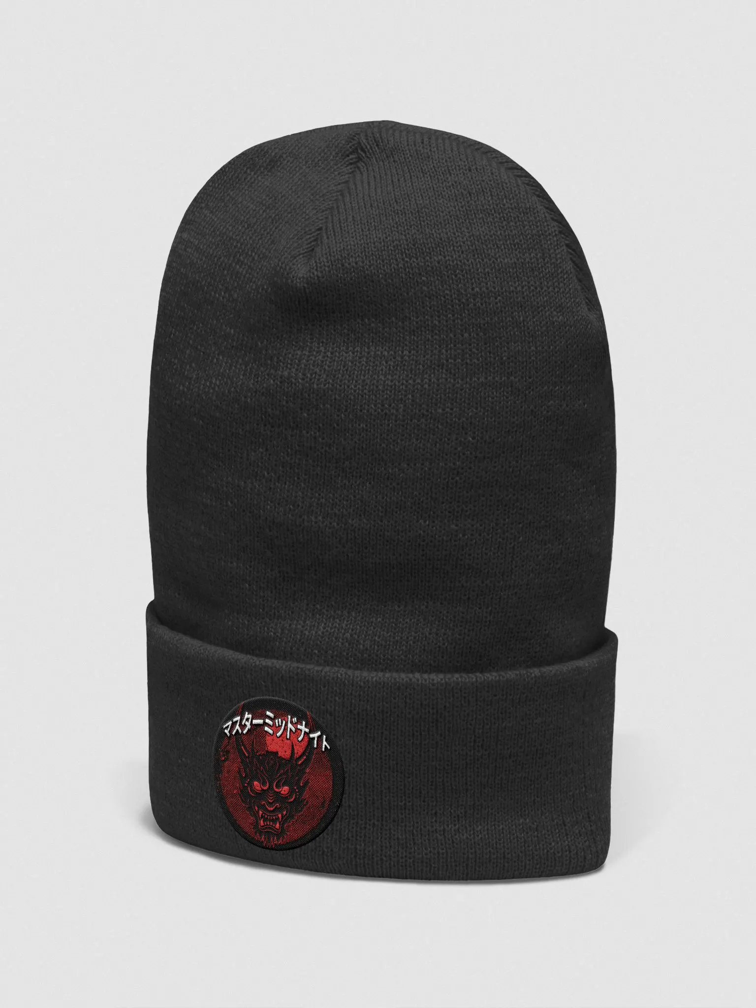 Midnight Oni Embroidered Beanie product image (2)
