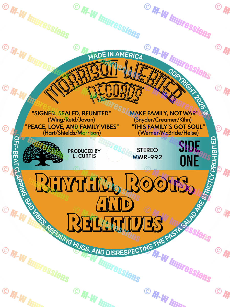 "Rhythm, Roots, and Relatives" Supersoft T-Shirt (Wht) product image (2)