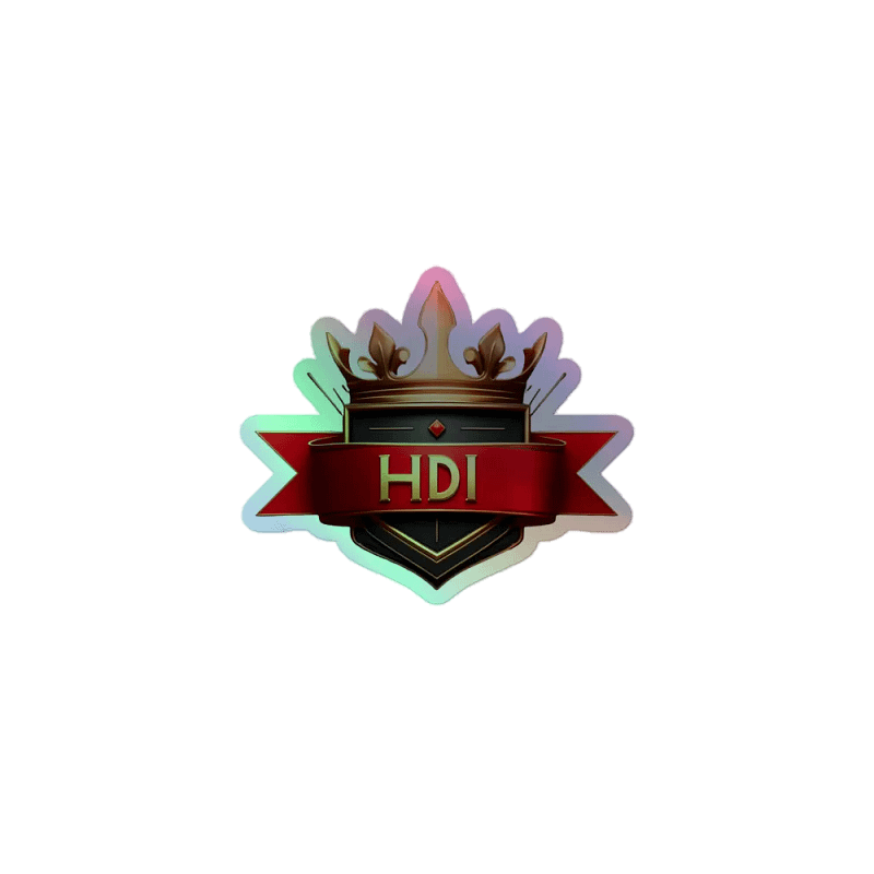 HDI Logo - Holographic Sticker