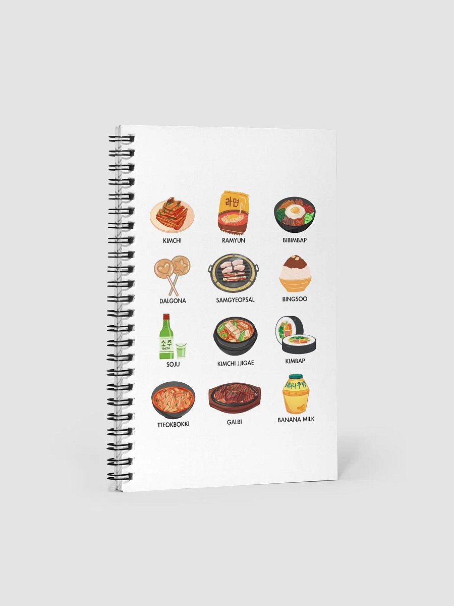 K-Food Lover's Spiral Notebook product image (1)