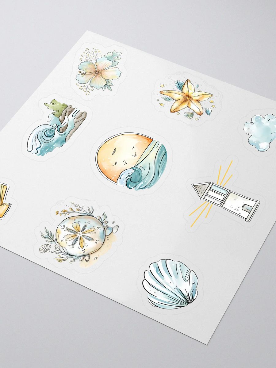 Coastal Dreams – Watercolor Summer Sticker Set product image (3)