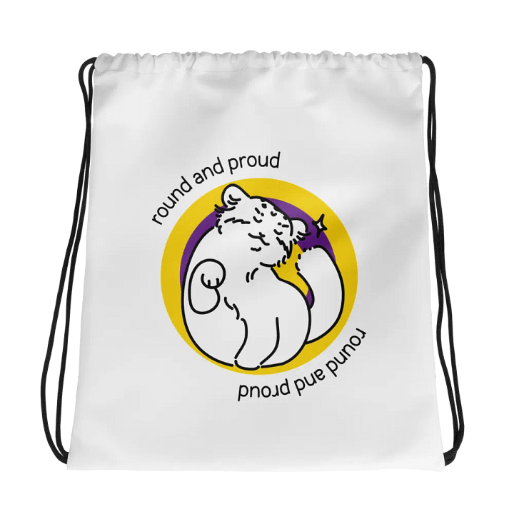 Round and Proud Manul Intersex Version - Drawstring Bag product image (1)