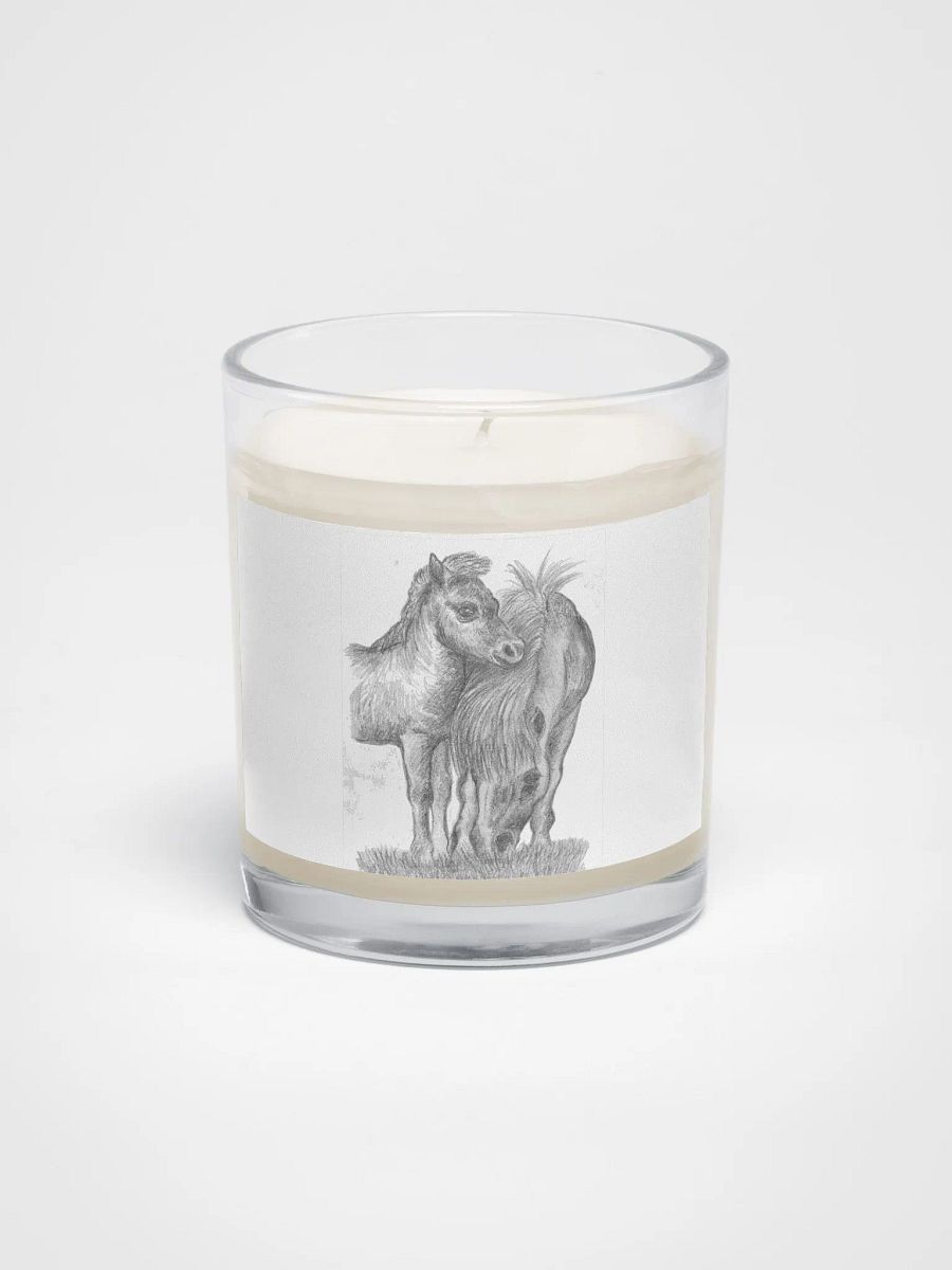 Shetland pony mare and foal candle product image (1)