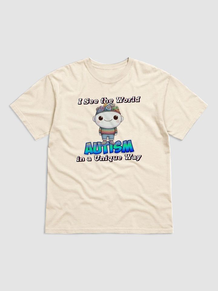 Autism: I See the World in a Unique Way Comfort Colors Garment-Dyed Heavyweight Tee product image (37)