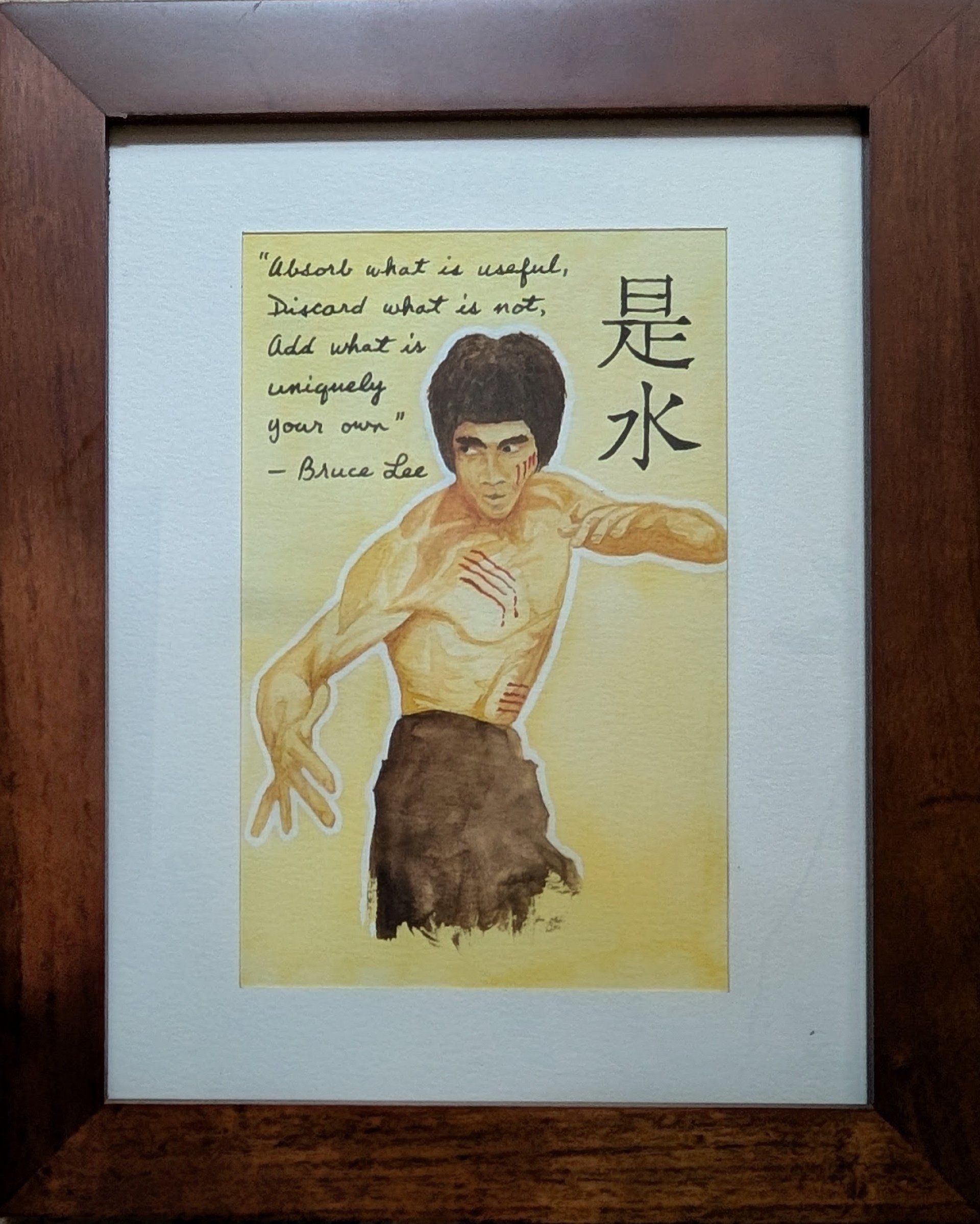 Absorb What Is Useful: Bruce Lee Watercolor product image (3)