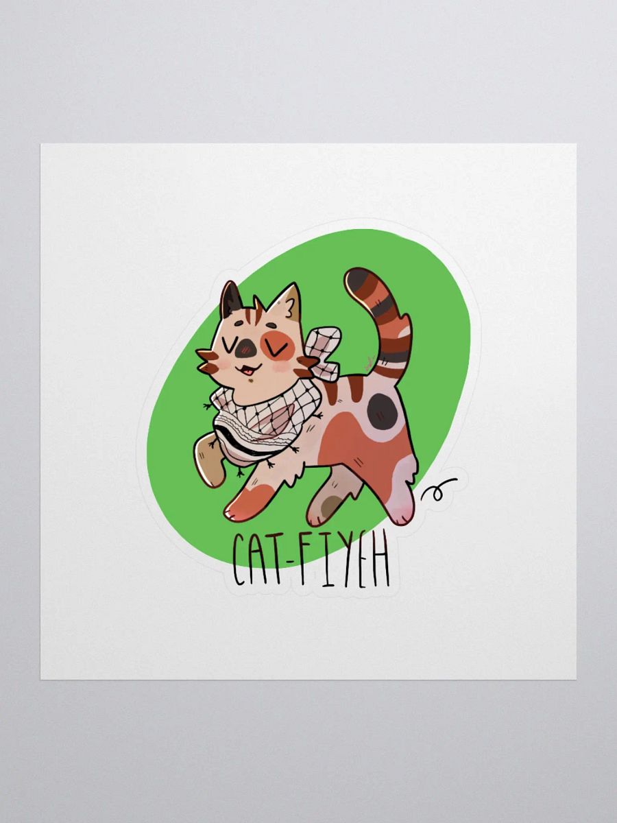 Cat-fiyeh Sticker product image (1)