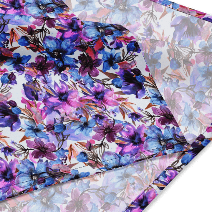 Purple Flowers Bandana product image (2)