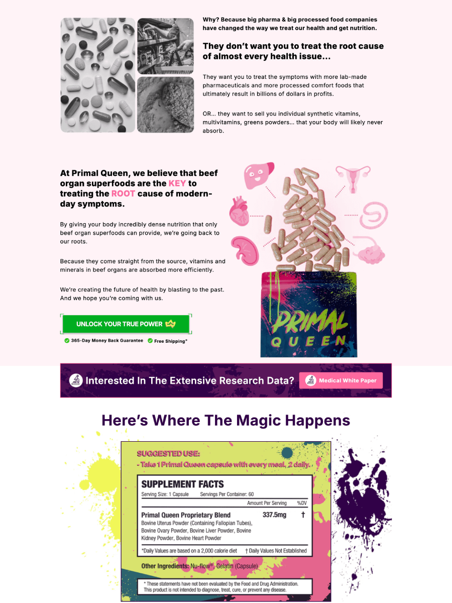 Primal Queen - Replo Landing Page Template product image (9)