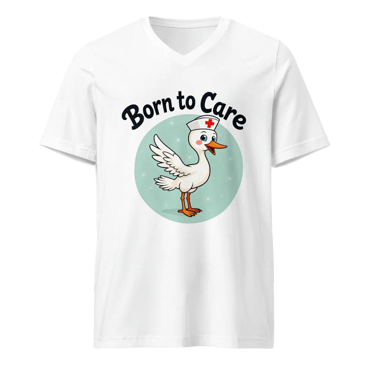 Quirky Nurse Duck V-Neck Tee product image (1)