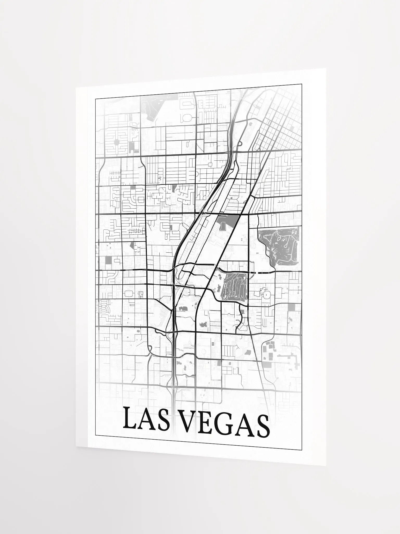 Las Vegas, Nevada, USA, city map print product image (7)