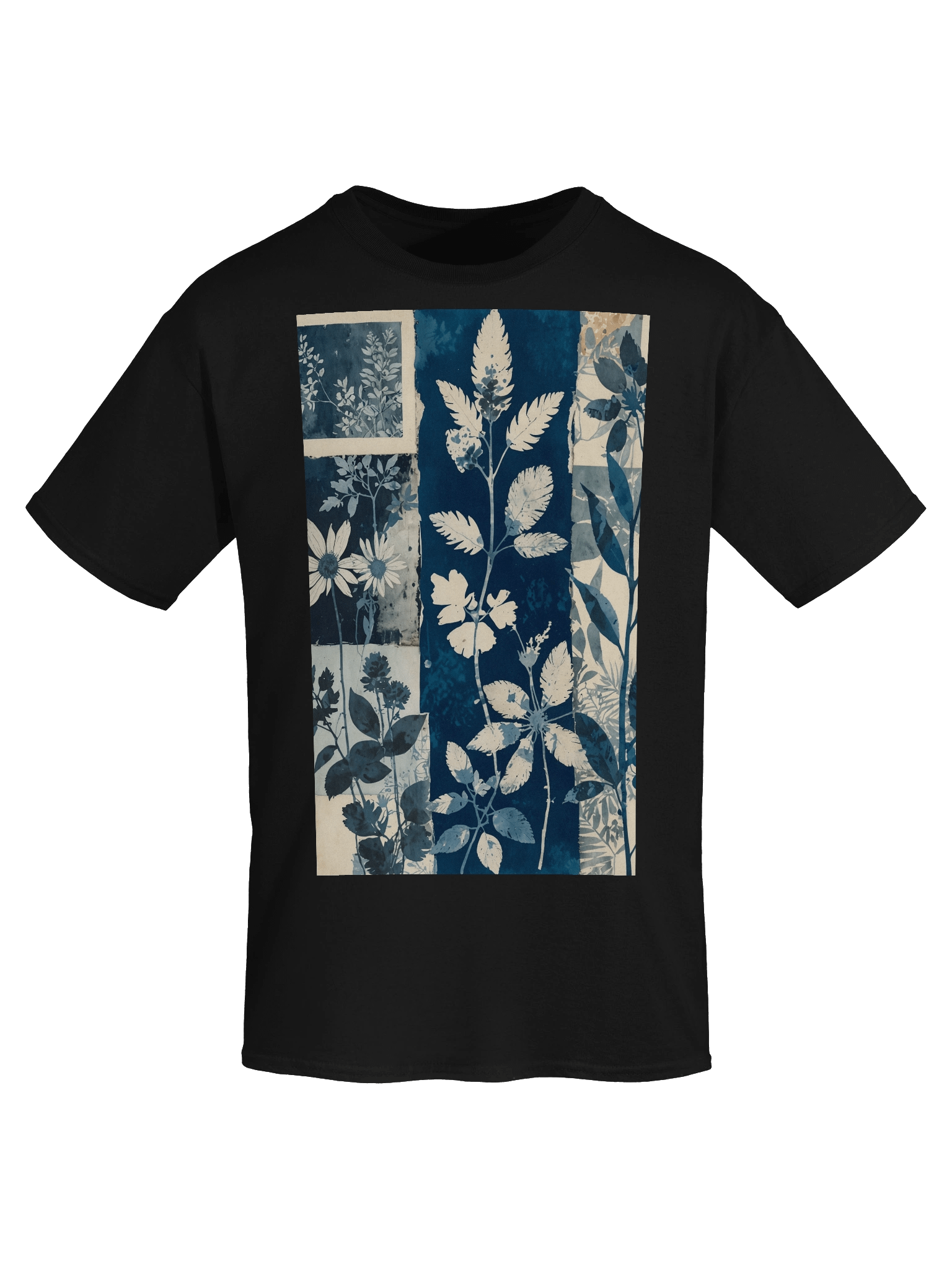 Cyanotype Botanical Collage Graphic Tee product image (46)