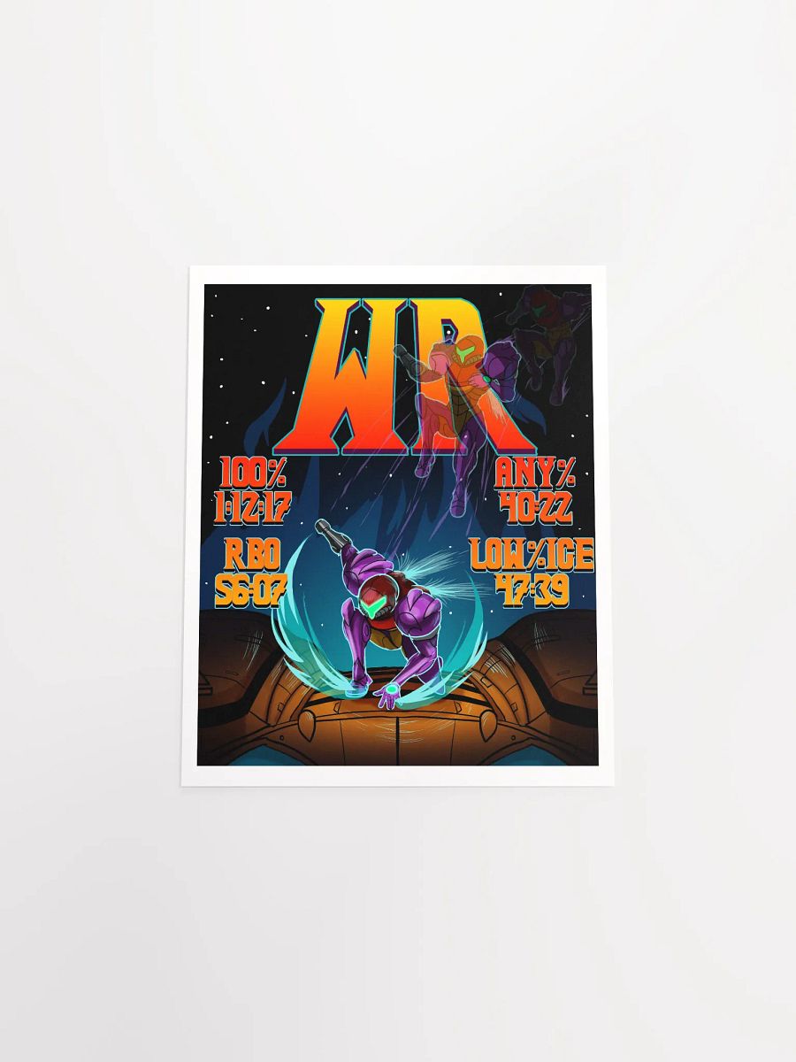 4/4 No Major Glitches World Records Illustration Poster product image (16)