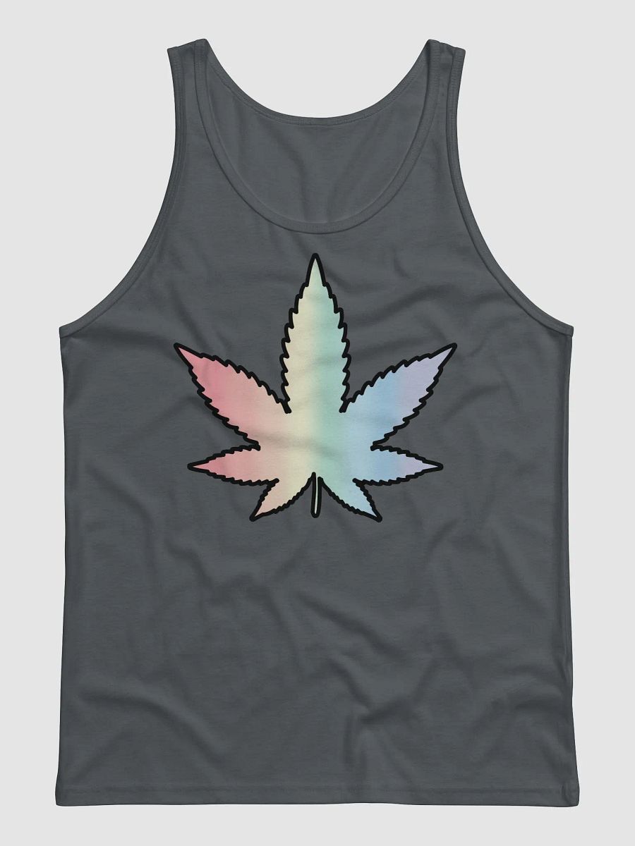 Pastel Rainbow Weed Leaf Tank product image (5)