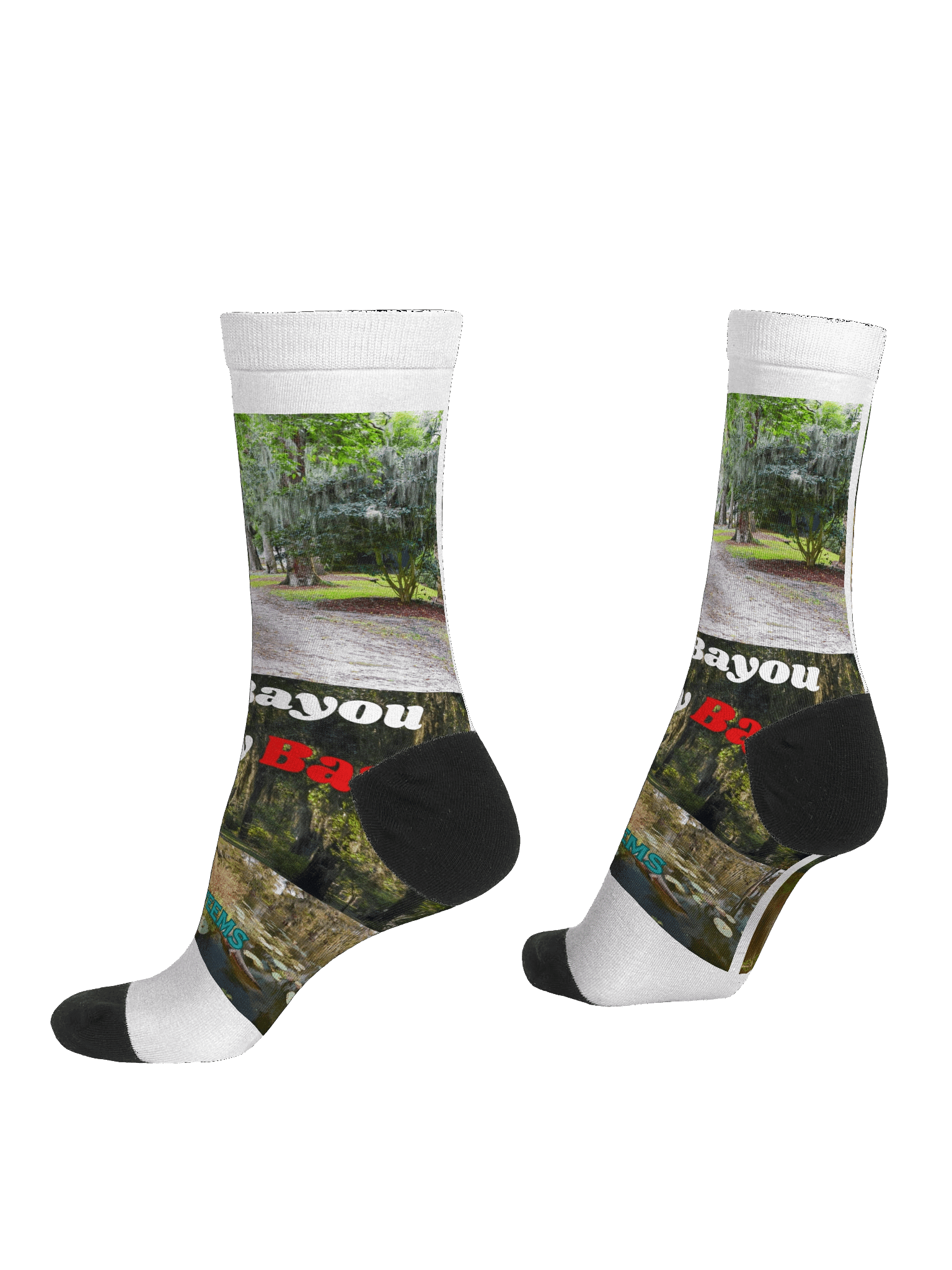 Benji's Bayou Birthday Bash EcoArt Crew Socks product image (4)
