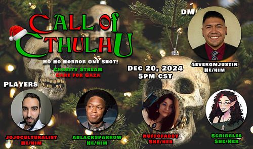 We're going LIVE with this charity stream! 🔴 Come through for this spooky holiday adventure!
https://twitch.tv/4evergmjustin