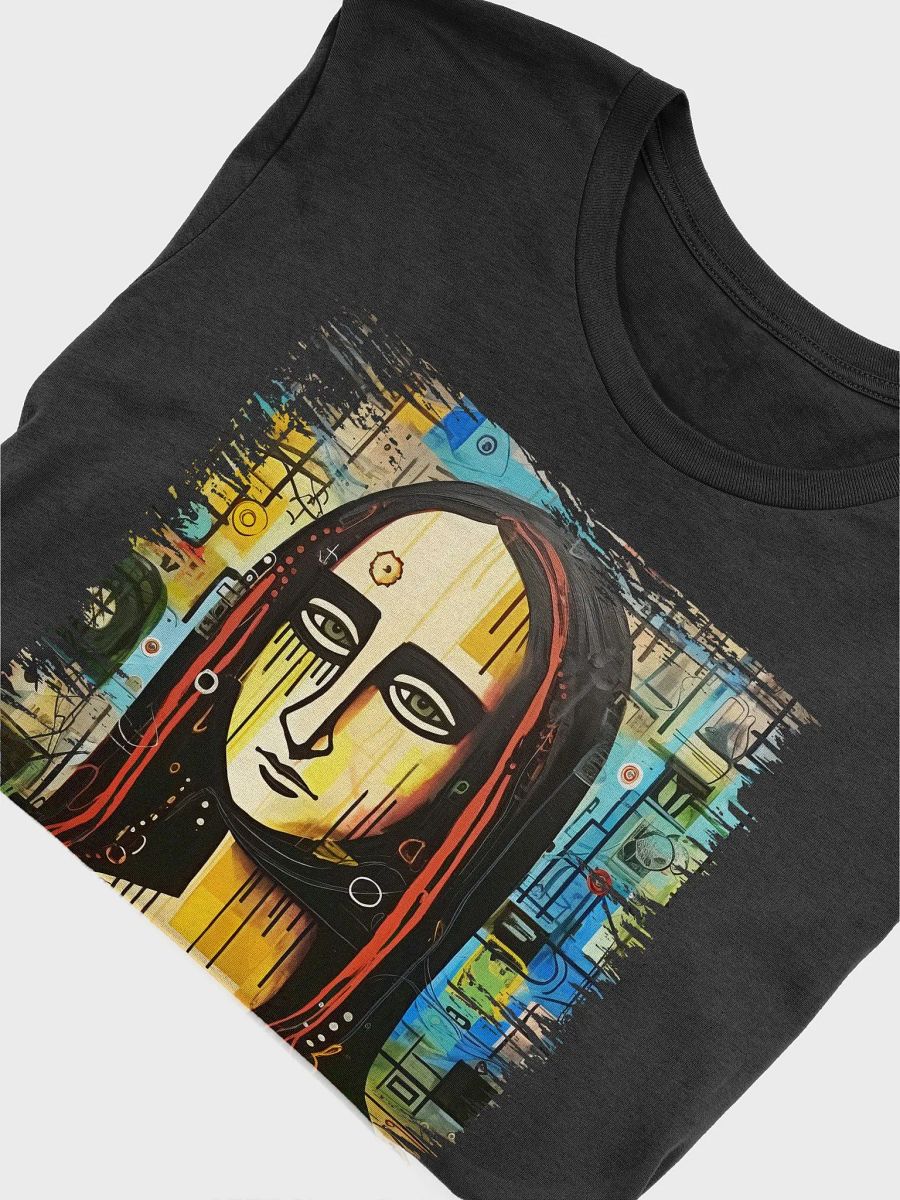 Gothic Mona Lisa Artistic Portrait Graphic Unisex T-Shirt product image (2)