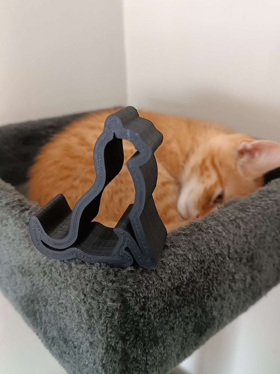 3D Geprinte Katten Telefoonhouder product image (3)