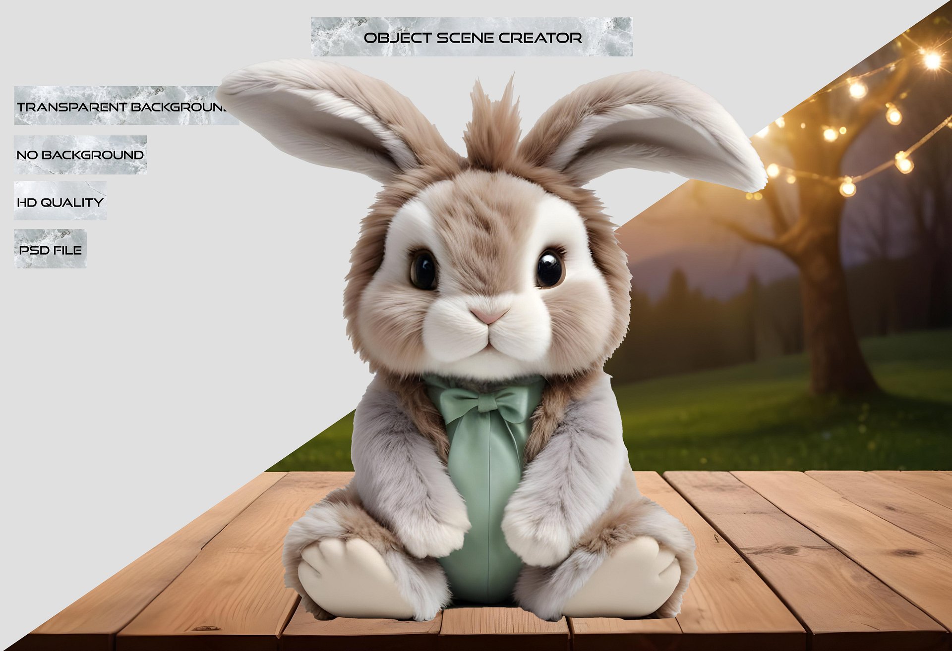 Petit Lapin de Printemps – Fichier PNG Transparent product image (2)