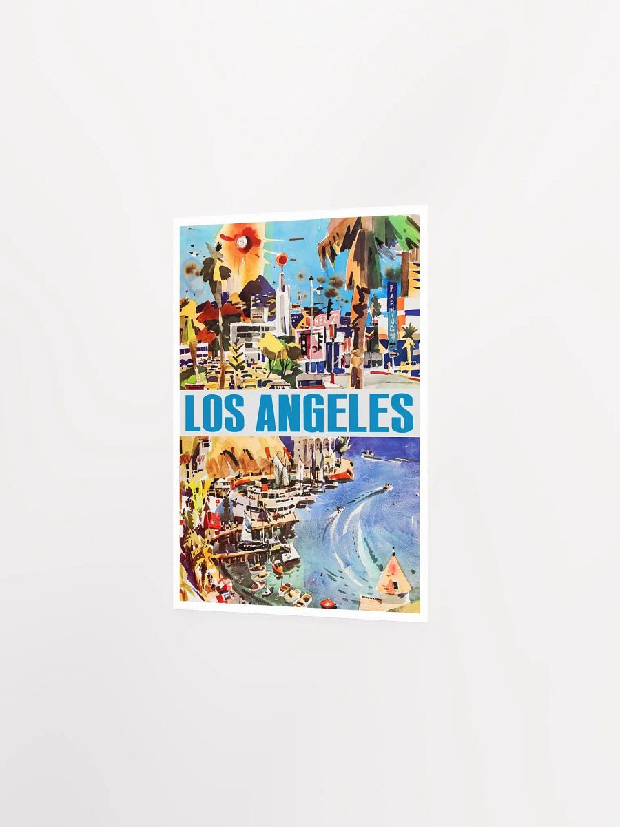 Los Angeles, USA, Hollywood, 1960s — retro vintage travel poster, retro travel art, retro travel wall art product image (7)