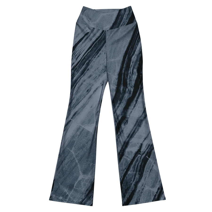 Indigo Blue Marble Flare Leggings product image (12)