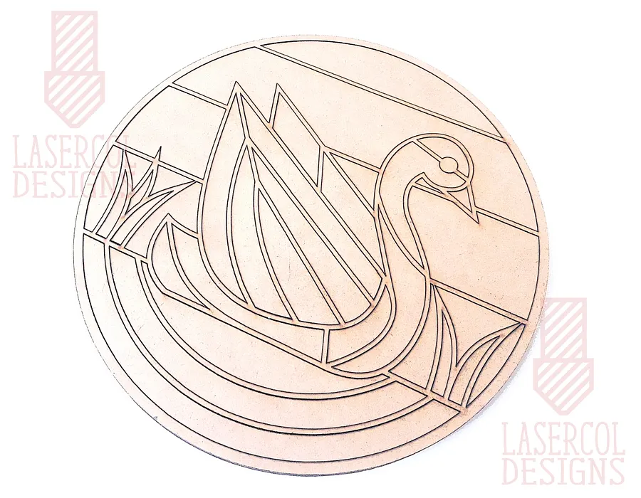 Swan Paint Kit DIY - Laser Cut Files product image (3)