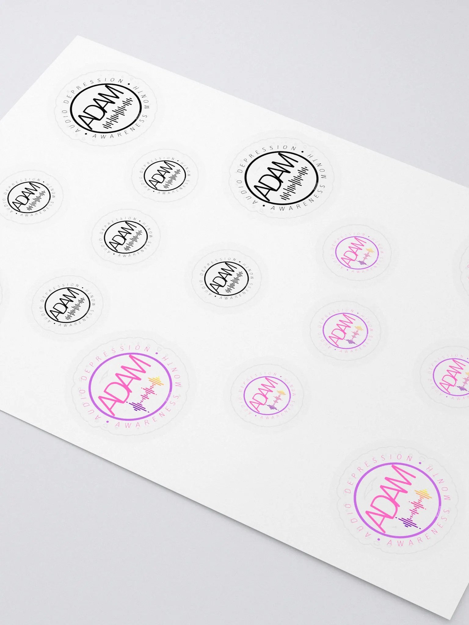 Audio Depression Awareness Month stickers product image (2)