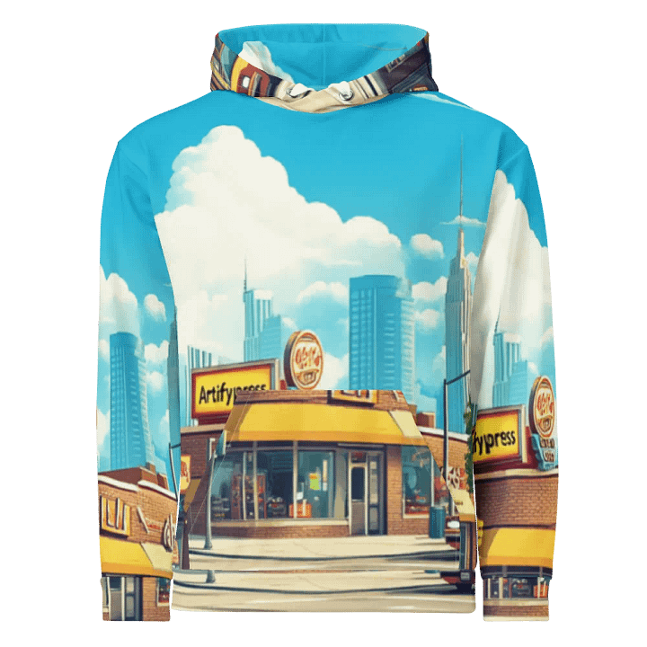 Cityscape Dreams Hoodie All-Over Printed Premium Unisex Hoodie product image (1)