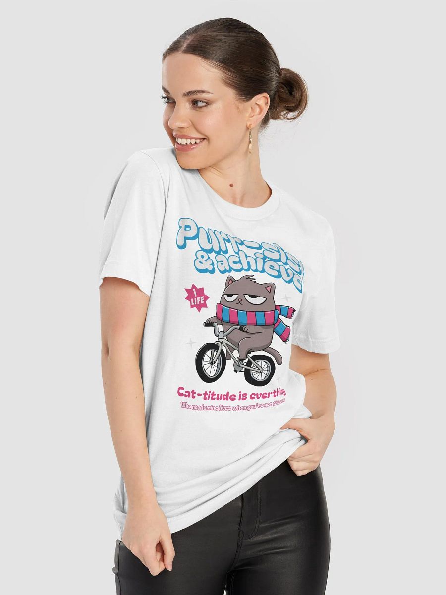 Purr-sist and achieve - cat-titude is everything - motivational product image (8)