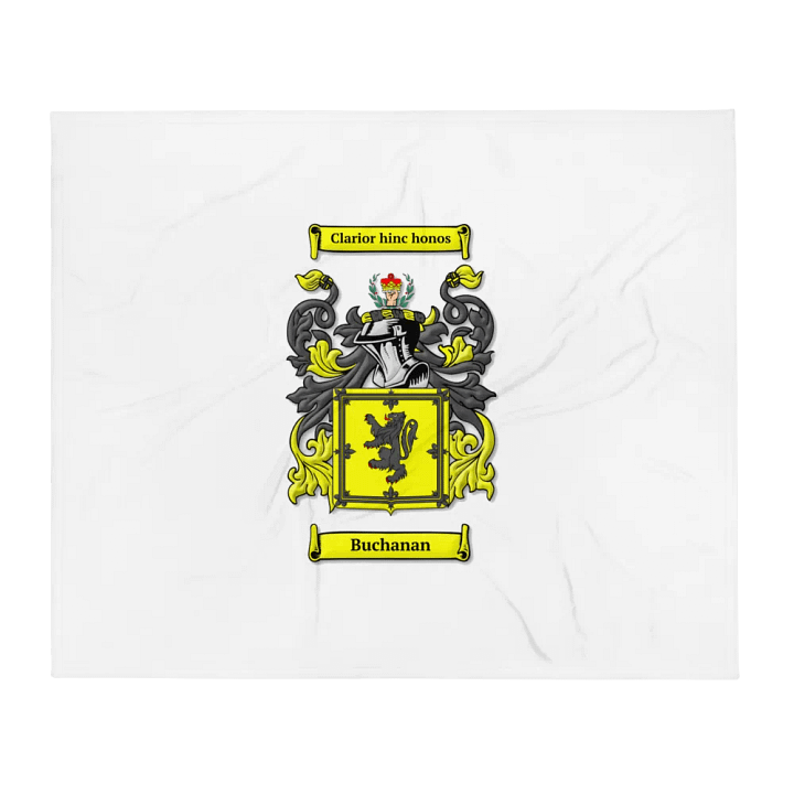 Buchanan Family Crest - Throw Blanket product image (1)