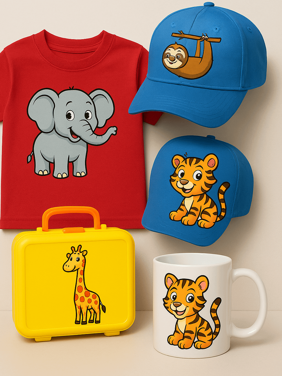 40+ Funny Jungle Animals Vector Graphics Instant Download product image (8)