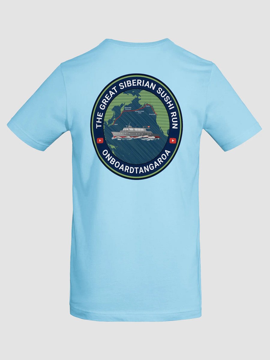 The Great Siberian Sushi Run Women’s T-Shirt – (Light Colours and Route Logo) product image (6)