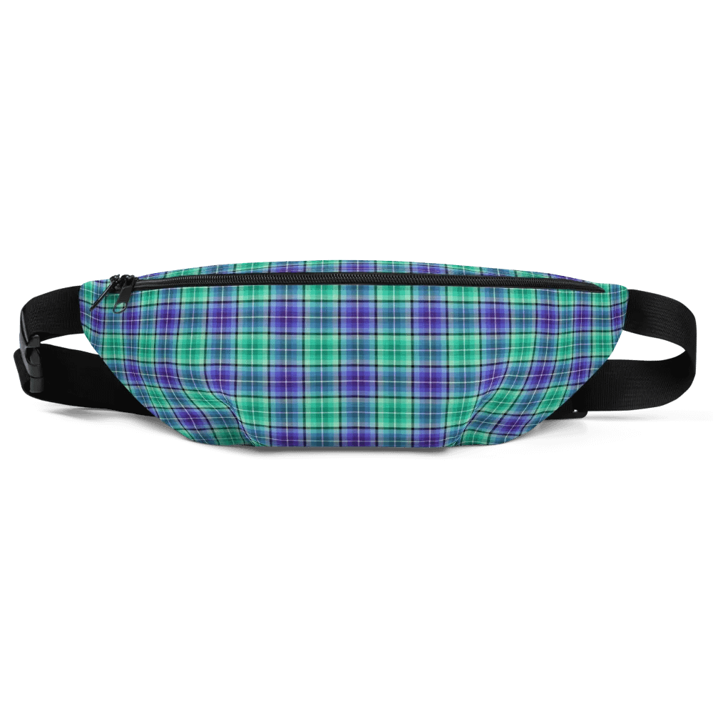 Bright Green and Purple Plaid Fanny Pack product image (2)