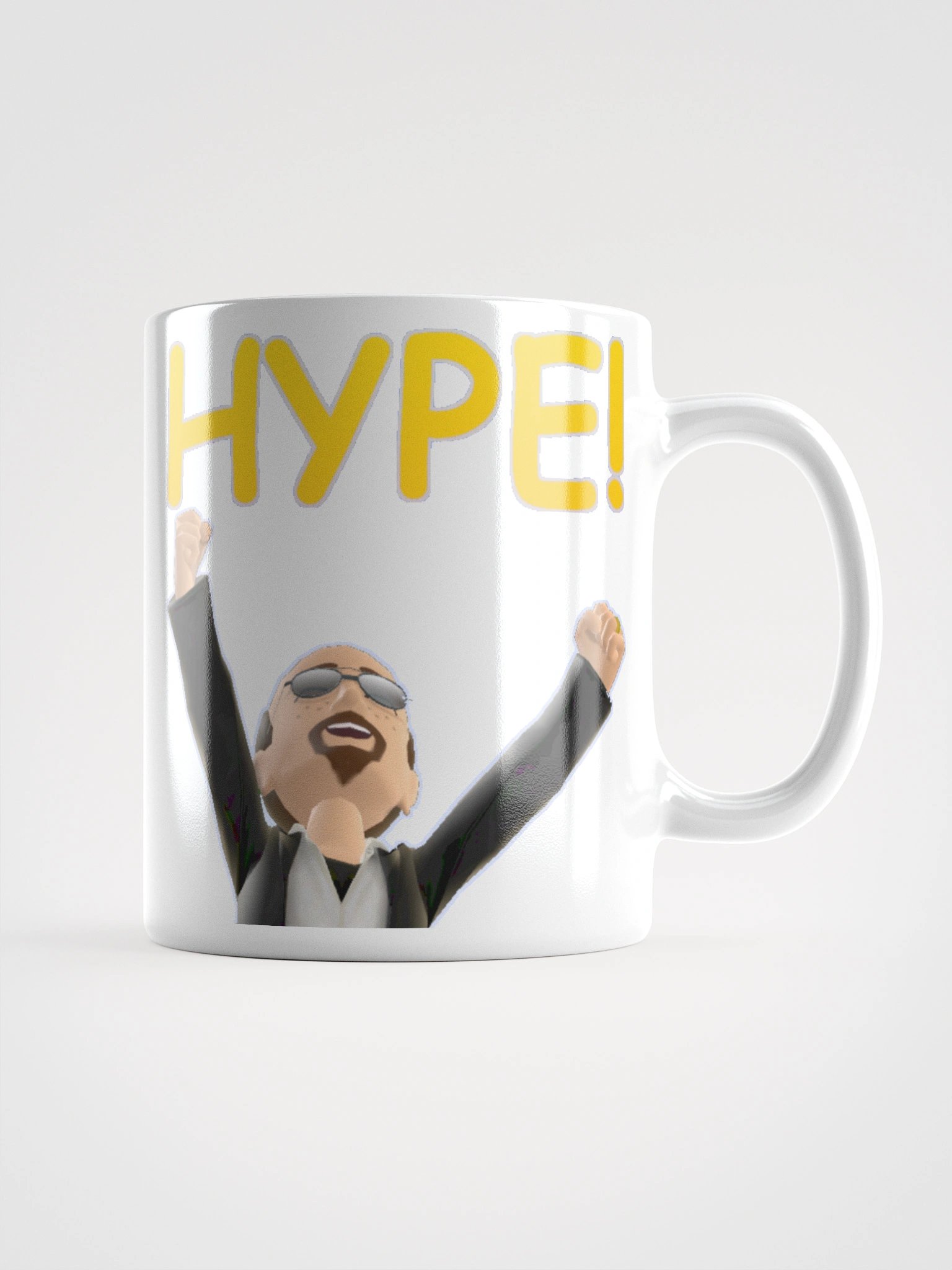 Hype Emote - White Mug product image (2)