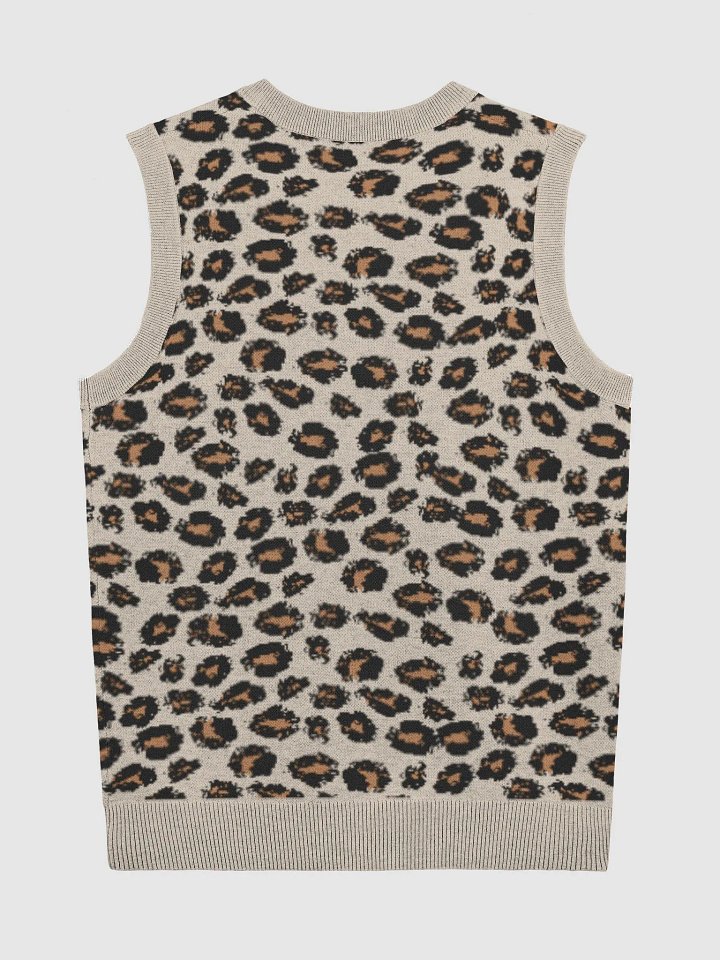 RETROMODERN Leopard V-Neck Vest product image (10)