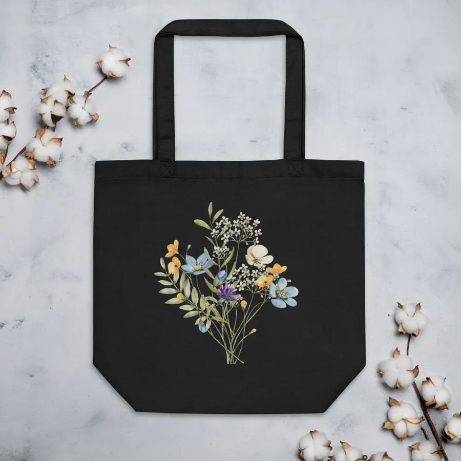 Everyday Tote wildflowers design product image (3)
