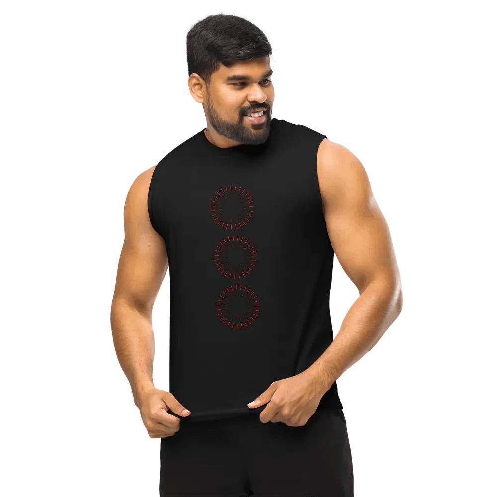 Red Circle Muscle Tank product image (11)