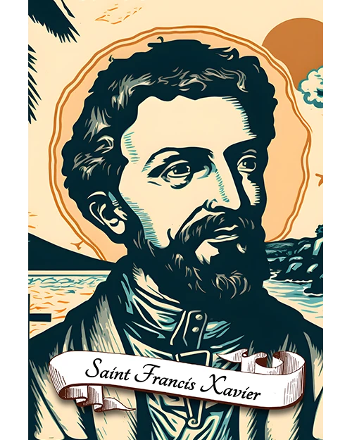 Saint Francis Xavier Patron Saint of Foreign Missions and Missionaries, Matte Poster product image (1)