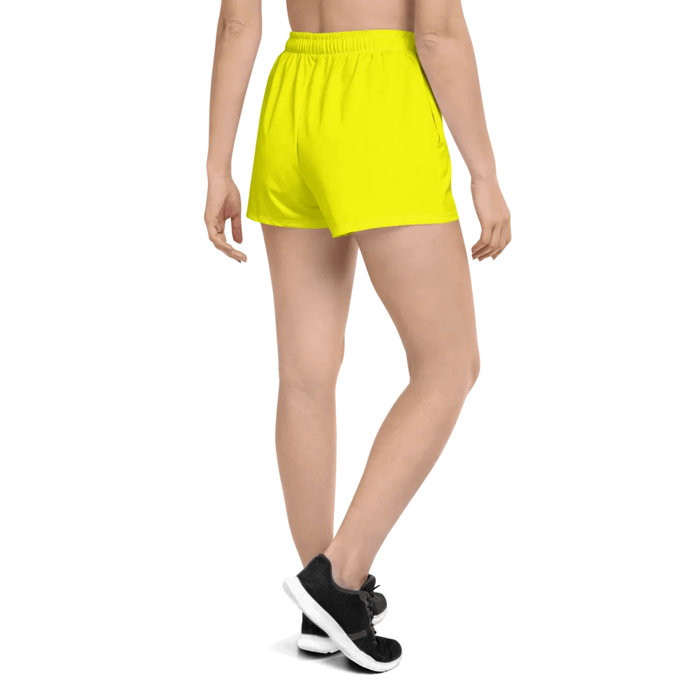 Plain Color Yellow Athletic Shorts product image (2)